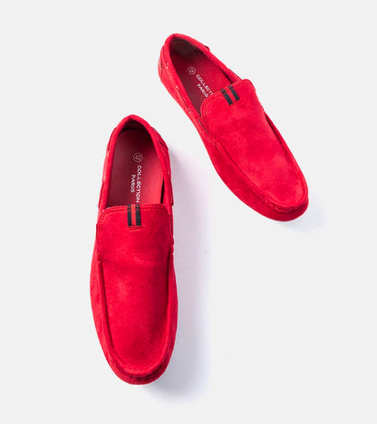 7-Pánské červené mokasíny Nashville-7