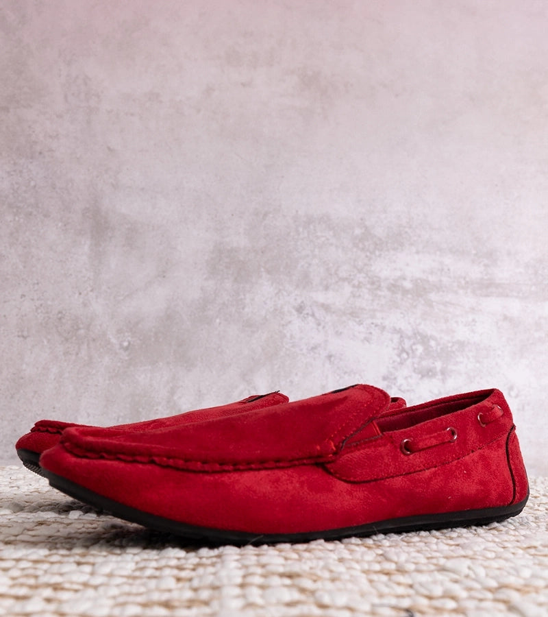 1-Pánské červené mokasíny Nashville-1