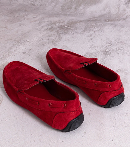 4-Pánské červené mokasíny Nashville-4
