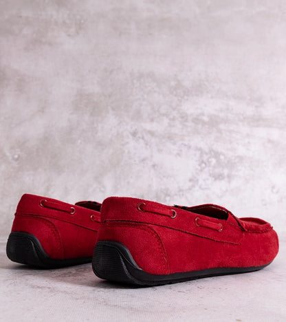3-Pánské červené mokasíny Nashville-3