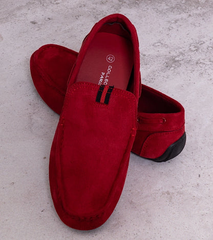 8-Pánské červené mokasíny Nashville-8