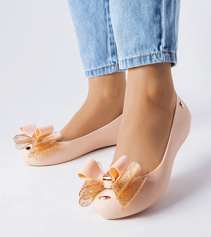 1-Béžové baleríny s mašlí Jerome-1