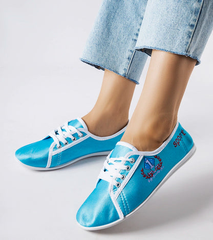 2-Modré dámské tenisky Woodstock-2