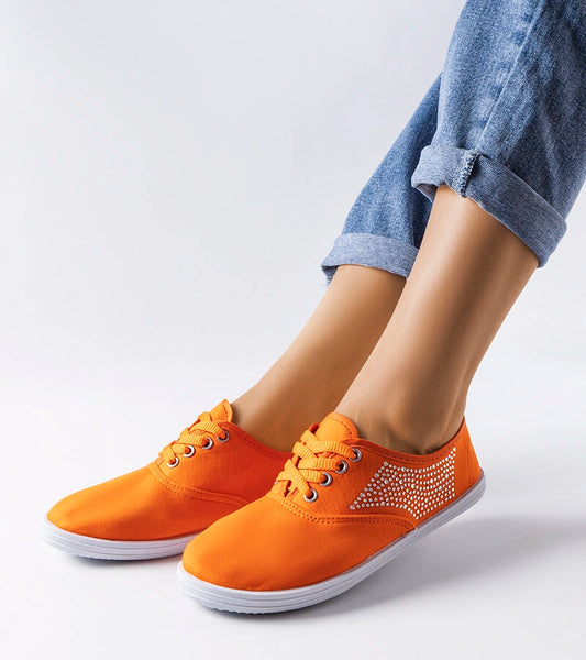 2-Oranžové zirkonové tenisky Godfrey-2