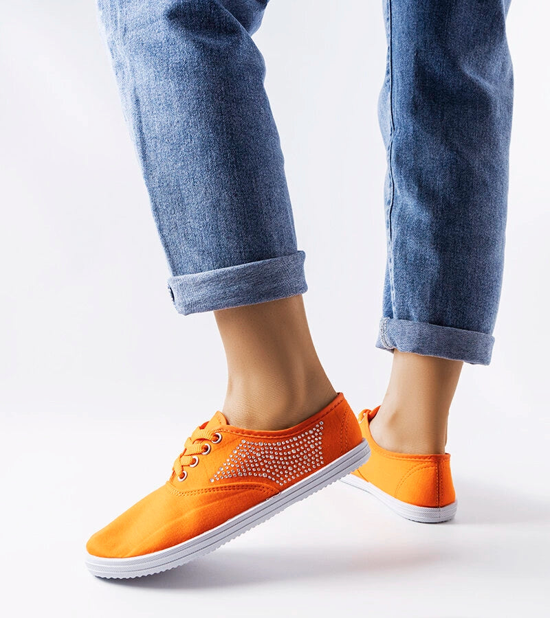 3-Oranžové zirkonové tenisky Godfrey-3