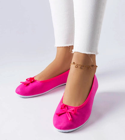 1-Růžové látkové baleríny od společnosti Gendron-1