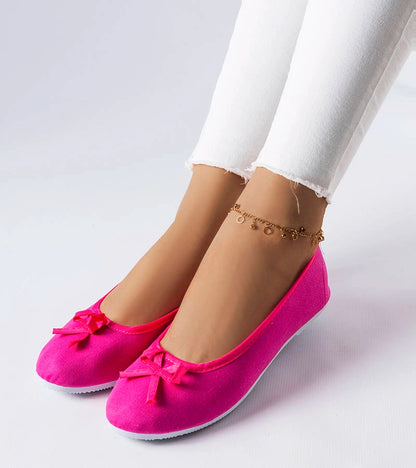 2-Růžové látkové baleríny od společnosti Gendron-2