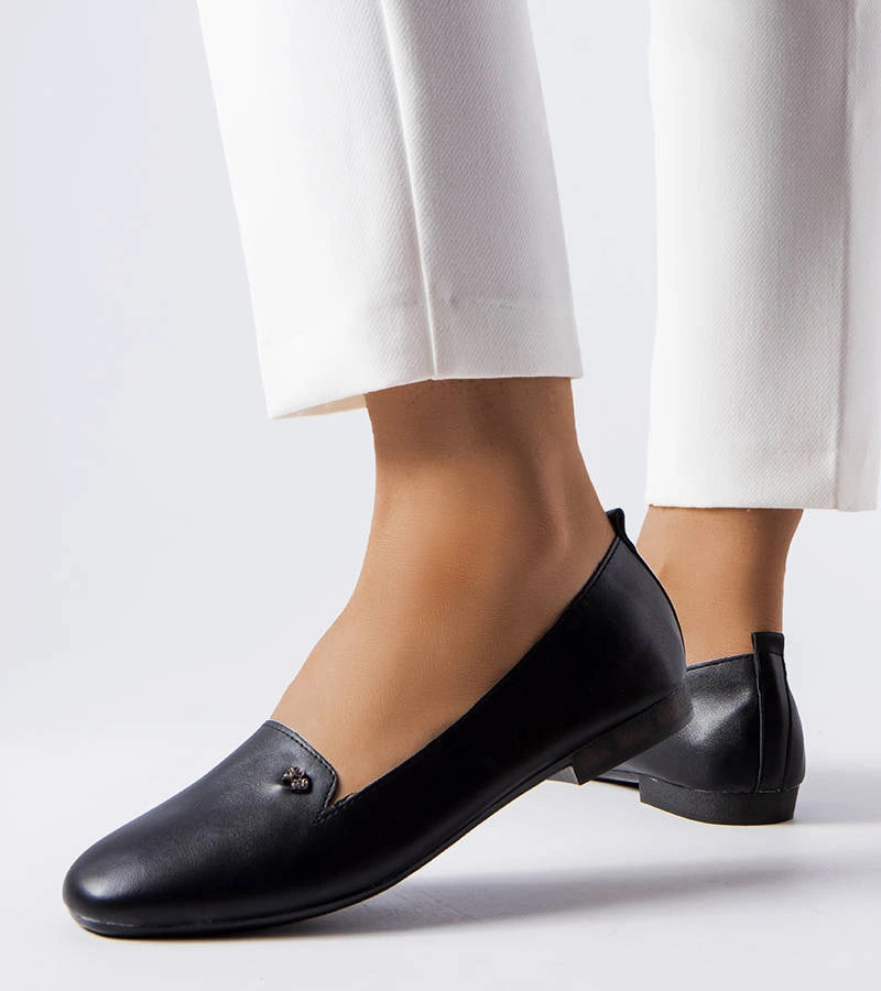 2-Černé baleríny se čtvercovou špičkou Noël-2