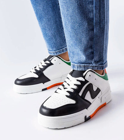 1-Černobílé boty na silnější podrážce Harter-1