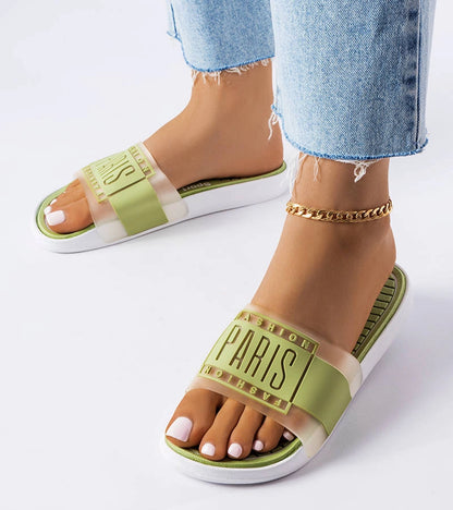 1-Zelené gumové žabky Paris-1