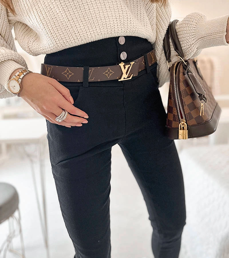 4-Černé legíny zdobené knoflíky Clémence-4