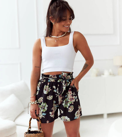 2-Zelené vzorované kalhoty Lévesque-2