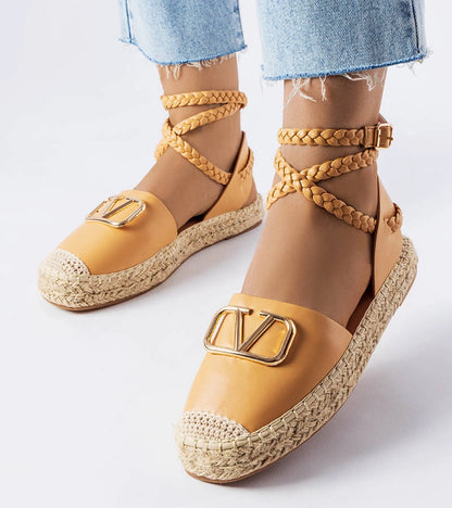 1-Hnědé vázané espadrilky Rodič-1