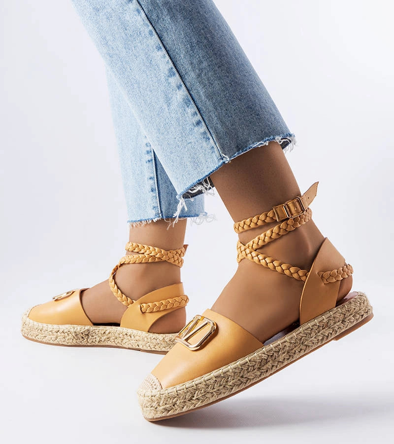 2-Hnědé vázané espadrilky Rodič-2