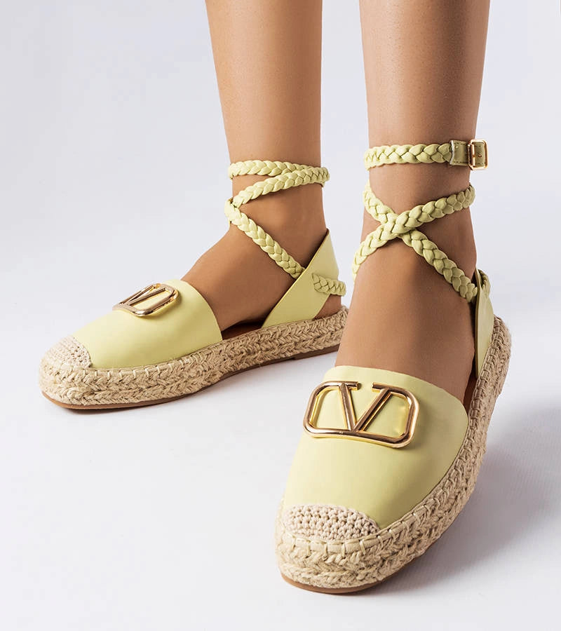 1-Zelené vázané espadrilky Rodič-1