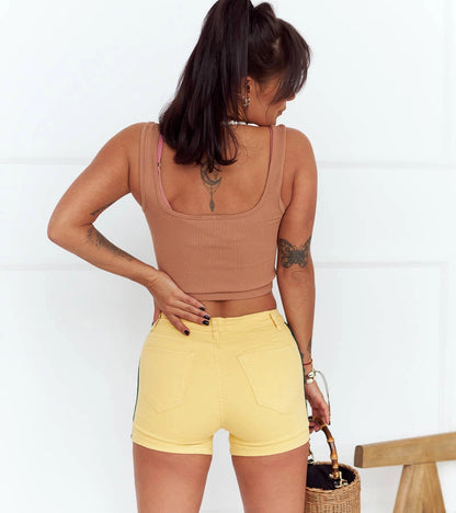 4-Zelené vzorované kalhoty Lévesque-4