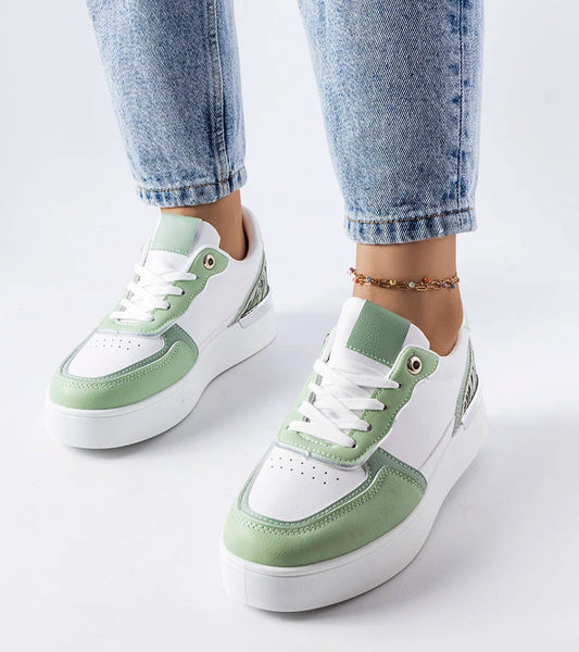 1-Zelené tenisky na platformě Tooele-1