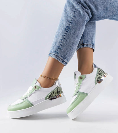 2-Zelené tenisky na platformě Tooele-2