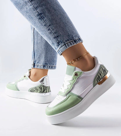 3-Zelené tenisky na platformě Tooele-3