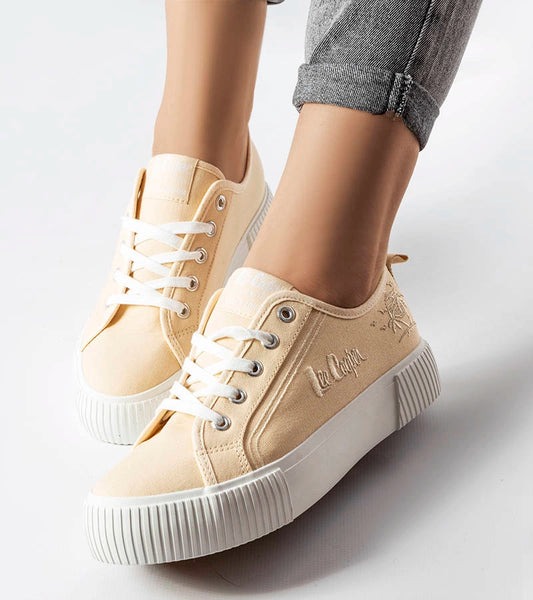 2-Béžové tenisky Lee Cooper LCW-23-31-1808L-2