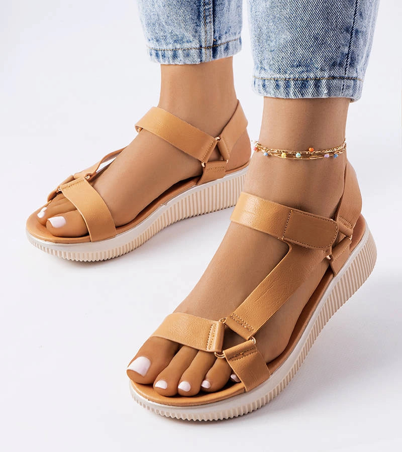 1-Béžové sportovní sandály Heron-1