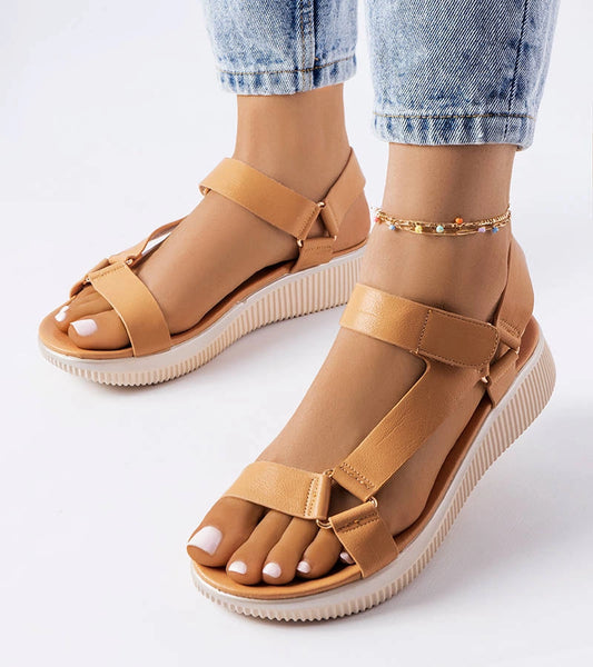 1-Béžové sportovní sandály Heron-1