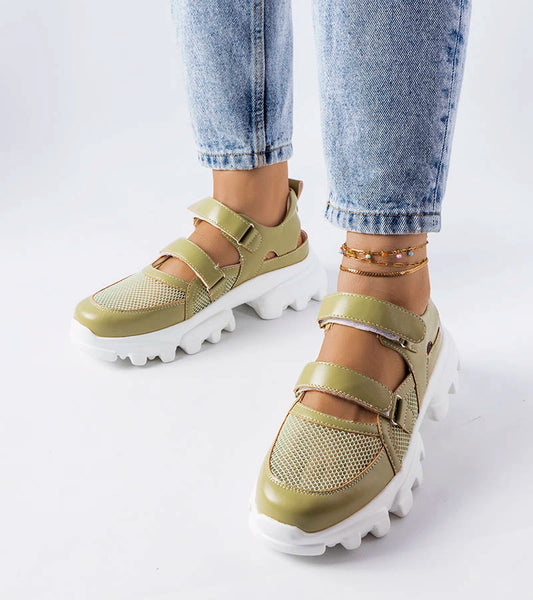 2-Zelené tenisky na pevné podrážce Djurs-2