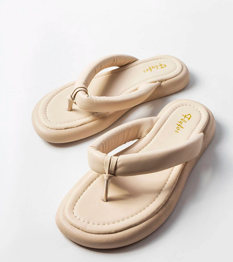 3-Béžové pevné žabky od společnosti Smithfield-3