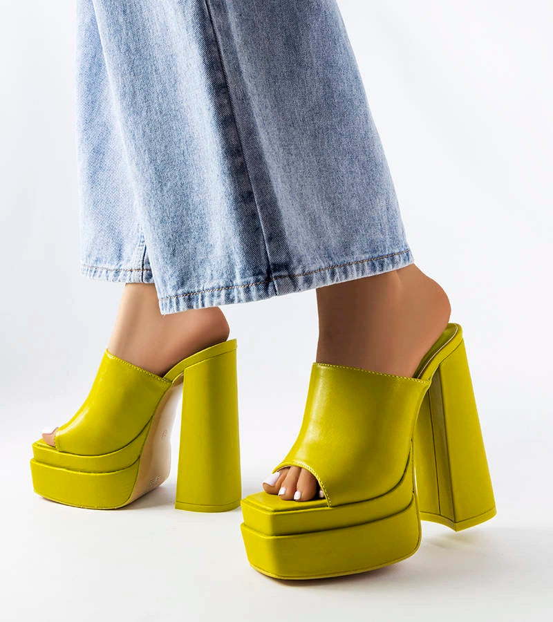 1-Zelené žabky na vysokém podpatku Mercure-1