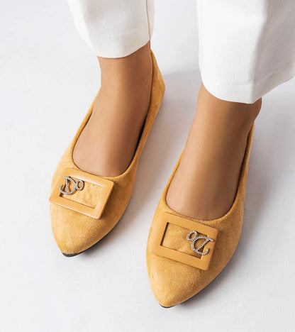 2-Béžové baleríny zdobené zirkony Fleming-2