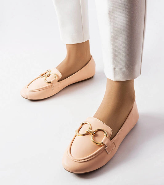 1-Béžové dámské mokasíny Couturier-1