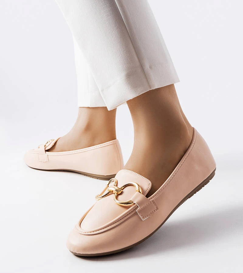 2-Béžové dámské mokasíny Couturier-2