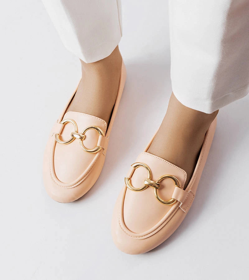 3-Béžové dámské mokasíny Couturier-3