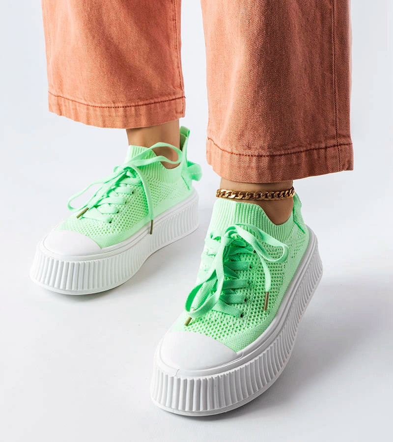 1-Zelené tenisky s pružným svrškem od Jardine-1