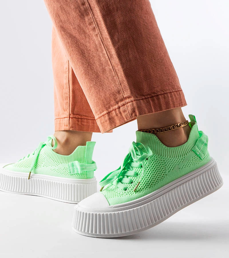 3-Zelené tenisky s pružným svrškem od Jardine-3