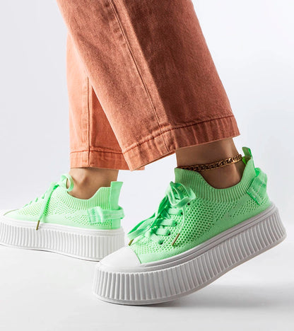 3-Zelené tenisky s pružným svrškem od Jardine-3