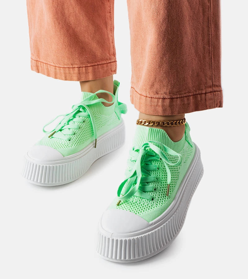 4-Zelené tenisky s pružným svrškem od Jardine-4