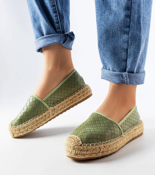 1-Zelené espadrilky zdobené reliéfem Geoffrey-1