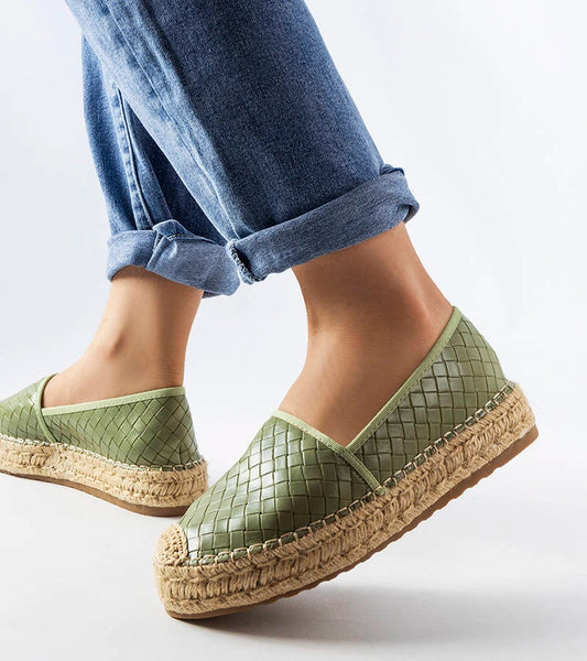2-Zelené espadrilky zdobené reliéfem Geoffrey-2