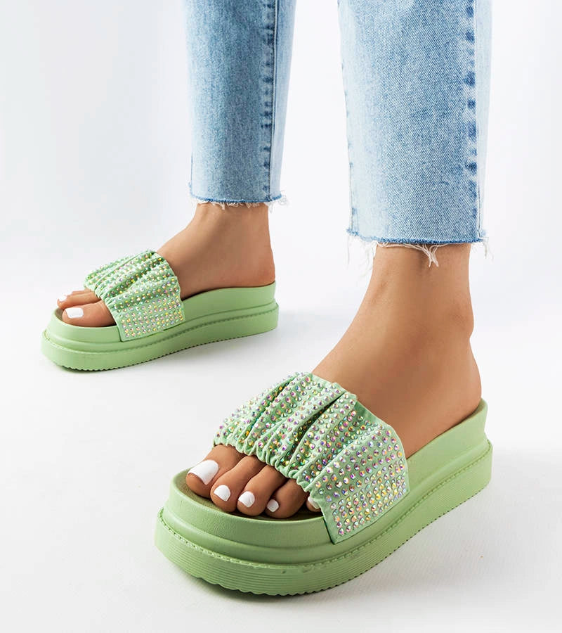 2-Zelené žabky se zirkony Franet-2