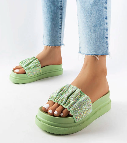 2-Zelené žabky se zirkony Franet-2