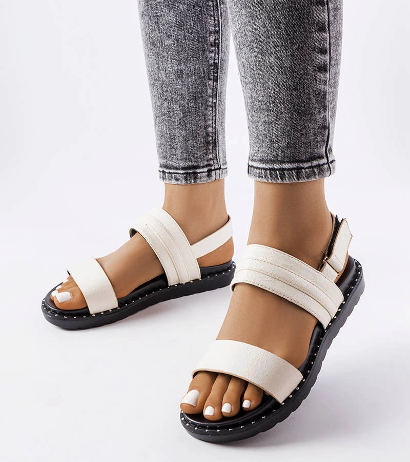 1-Béžové třpytivé sandály Felicienne-1