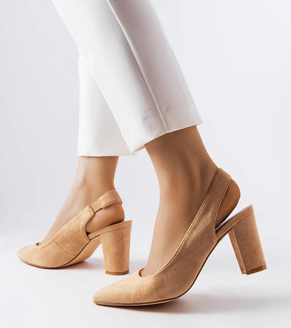 3-Béžové lodičky Tolna na jehlovém podpatku-3