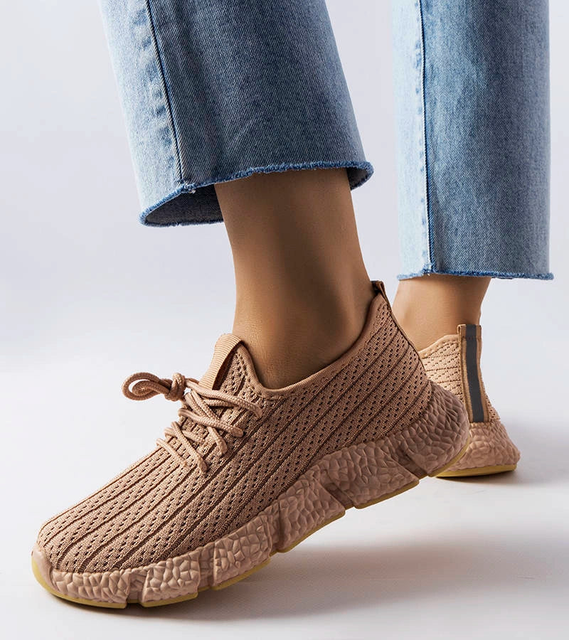 3-Béžové sportovní tenisky Élodie-3