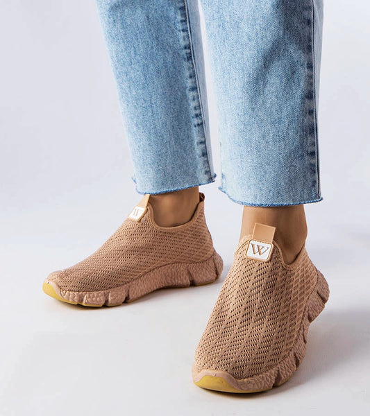 2-Béžové nazouvací tenisky Yellville-2