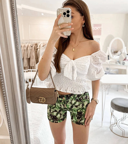 2-Zelené dámské krátké šortky Imana-2