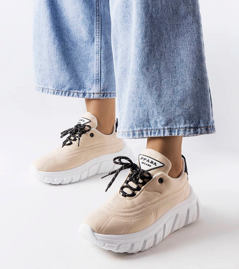 1-Béžové tenisky Aisys-1