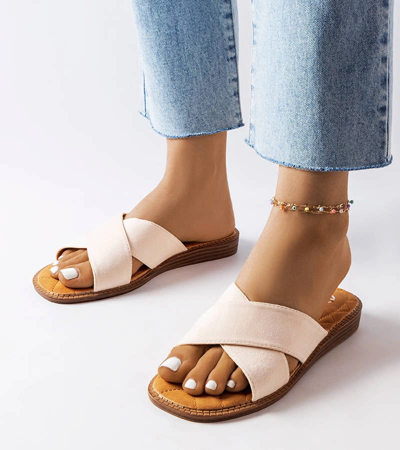 1-Béžové žabky Tiana-1