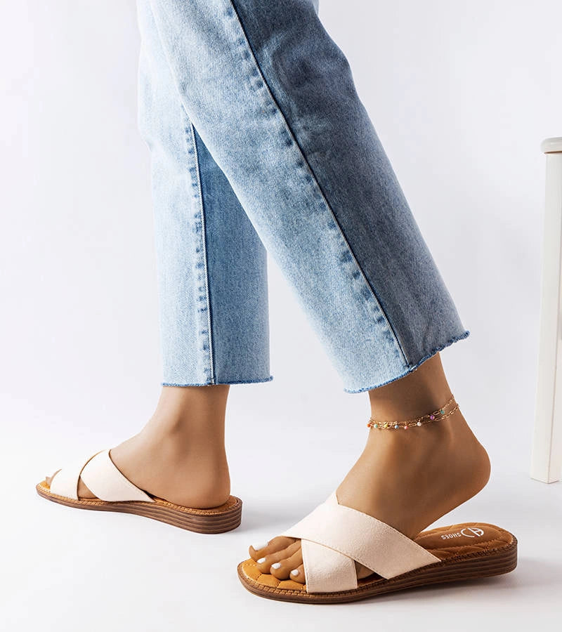 2-Béžové žabky Tiana-2