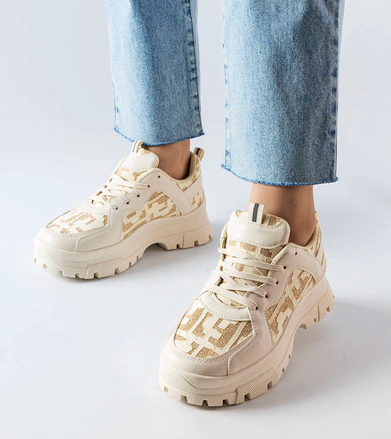 2-Béžové pevné tenisky Brunswick-2